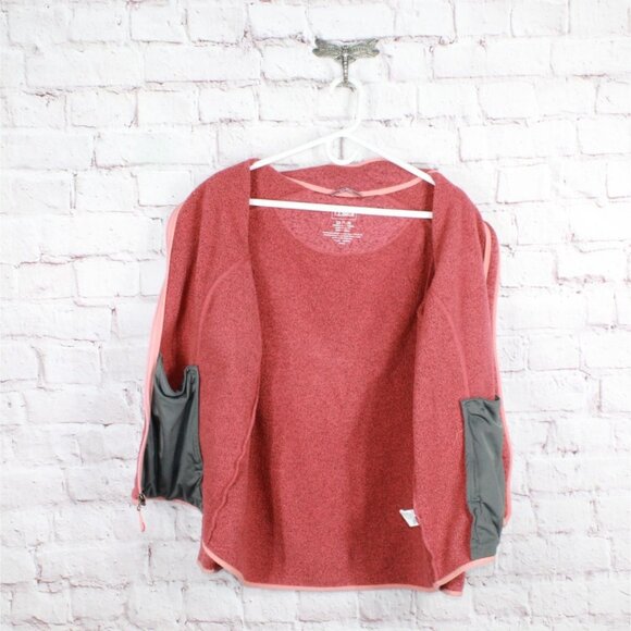 LL Bean Sweater Fleece Full Zip Jacket Smooth Rugged Red Size 1X - Picture 6 of 10